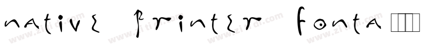 Native Printer FontA字体转换